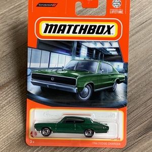 Matchbox Car 1966 Dodge Charger Green 60s Muscle Car MBX Showroom 13/100 🆕 2024